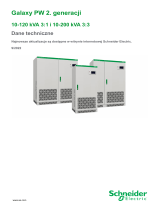 Schneider Electric Galaxy PW 2. generacji 10-120 kVA 3:1 i 10-200 kVA 3:3 Dane techniczne instrukcja