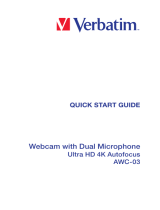 Verbatim AWC-03 Ultra HD 4K Autofocus Webcam Skrócona instrukcja obsługi