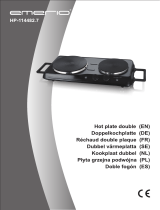 Emerio Doppelkochplatte "HP-114482.7", Schwarz, Ø 18,5 und 15,5 cm, 2500 Watt Instrukcja obsługi
