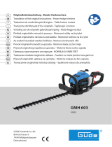 Güde Heckenschere GMH 603 Instrukcja obsługi