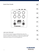 TC Electronic JIMS 800 PREAMP Skrócona instrukcja obsługi