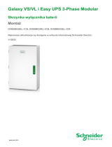 Schneider Electric Galaxy Skrzynka wyłącznika baterii Montaż instrukcja