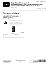 Toro Road Light Kit, Z Master Professional 7500-D Series Riding Mower, With 60in or 72in TURBO FORCE Rear Discharge Mower Instrukcja instalacji
