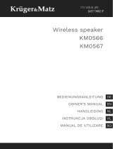 Kruger & Matz Street XL bluetooth speaker black Instrukcja obsługi