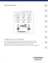 TC Electronic COMBO DELUXE 65' PREAMP Skrócona instrukcja obsługi