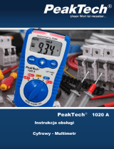 PeakTech P 1020 A Instrukcja obsługi