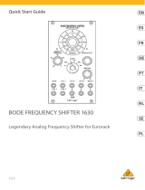 Behringer BODE FREQUENCY SHIFTER 1630 Skrócona instrukcja obsługi