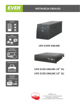 Ever UPS SINLINE 800/1200/1600/2000/3000 Instrukcja obsługi