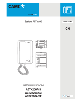 CAME AGT KIT A200-TARGHA Instrukcja instalacji