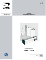 CAME F4000 Instrukcja instalacji