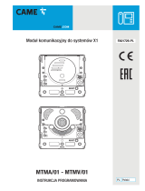 CAME MTMA01-MTMV01 Programming Manual