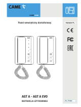CAME AGT A, AGT A EVO Instrukcja obsługi