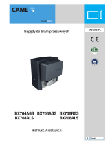 CAME BX704AGS, BX708AGS, BX708RGS, BX704ALS, BX708ALS Instrukcja instalacji