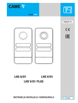 CAME LHS A/01, LHS V/01 PLUS, LHS V/01 Programming Manual