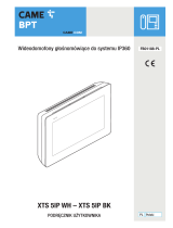 CAME XTS 5IP WH, XTS 5IP BK Instrukcja obsługi