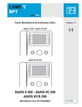 CAME AGATA V-VC-VCB200 Instrukcja obsługi