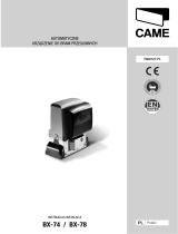 CAME BX-74/78 - CONTROL BOARD ZBX7/78 Instrukcja instalacji