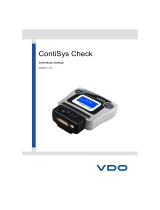 VDO ContiSys Check / ContiSys Check TPMS Instrukcja obsługi