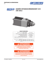 Carlisle High Pressure Color Change Valve Instrukcja obsługi