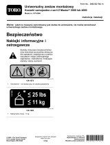 Toro Universal Mount Kit, Z Master 2000 or 4000 Series Riding Mower Instrukcja instalacji