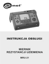 Sonel MRU-21 Instrukcja obsługi