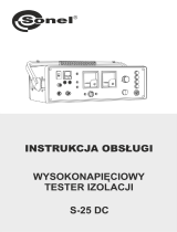 Sonel S-25 DC Instrukcja obsługi