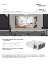 Optoma ZH507+ Instrukcja obsługi