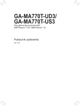 Gigabyte GA-MA770T-UD3 Instrukcja obsługi