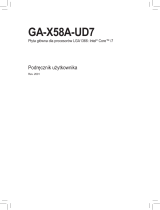 Gigabyte GA-X58A-UD7 Instrukcja obsługi