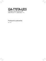 Gigabyte GA-770TA-UD3 Instrukcja obsługi