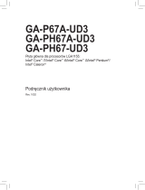 Gigabyte GA-PH67-UD3 Instrukcja obsługi