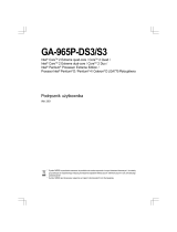 Gigabyte GA-965P-DS3 Instrukcja obsługi