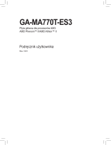 Gigabyte GA-MA770T-ES3 Instrukcja obsługi