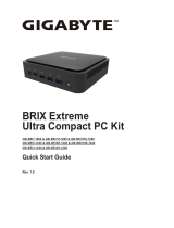 Gigabyte BRIX Extreme Ultra Compact PC Kit Instrukcja obsługi