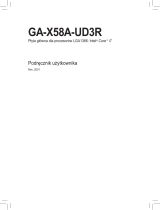 Gigabyte GA-X58A-UD3R Instrukcja obsługi