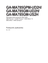 Gigabyte GA-MA785GM-UD2H Instrukcja obsługi