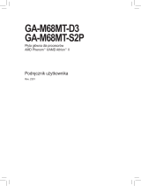 Gigabyte GA-M68MT-D3 Instrukcja obsługi