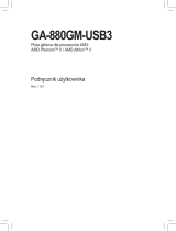 Gigabyte GA-880GM-USB3 Instrukcja obsługi