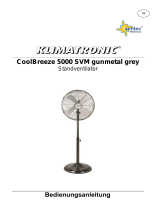 Suntec Wellness PEDESTAL FAN COOLBREEZE 5000 SVM GUNMETAL GREY Instrukcja obsługi