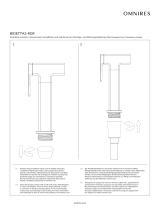 Omnires BIDETTA3-RGR Installation And Maintenance Instructions