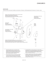 Omnires SYSY21CR Installation And Maintenance Instructions