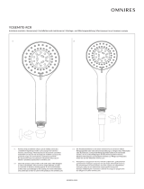 Omnires YOSEMITE-RCR Installation And Maintenance Instructions