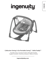 ingenuity Boutique Collection Swing 'n Go Portable Swing - Bella Teddy Instrukcja obsługi