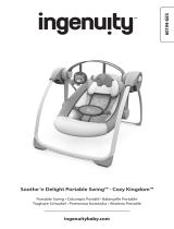 ingenuity Soothe 'n Delight Portable Swing - Cozy Kingdom Instrukcja obsługi