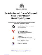 SolarPower SP4002 Installation and Owner's Manual