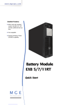 MGE UPS Systems EXB 7 Skrócona instrukcja obsługi
