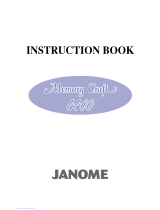 JANOME Memory Craft 4400 Instruction book