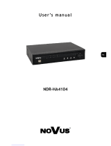 Novus NDR-HA4104 Instrukcja obsługi