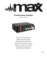 MaxMusic AV340 Instrukcja obsługi