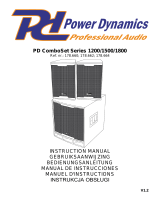 Power Dynamics PD Combo 1200 12” Subwoofer + 2x 6,5” tops Instrukcja obsługi